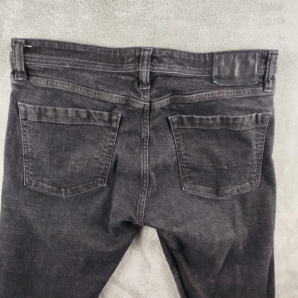 Revtown Jeans Mens Size 34x30‎ Black Selvedge Decade Denim Tapered Stretch